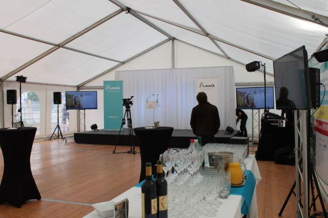 Location de tente d'une surface de 150m² pour cocktail près de Rouen